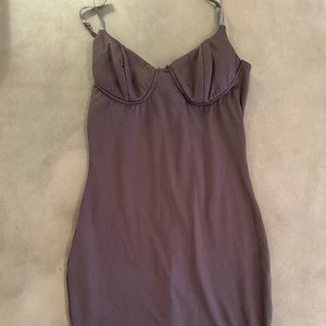 Bustier Cami Dress Size Small Grey